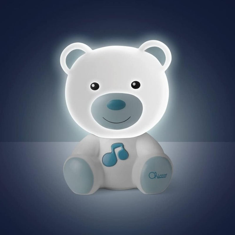 CHICCO DreamLight lampă de noapte portabilă cu LED și melodii 11 x 14 cm