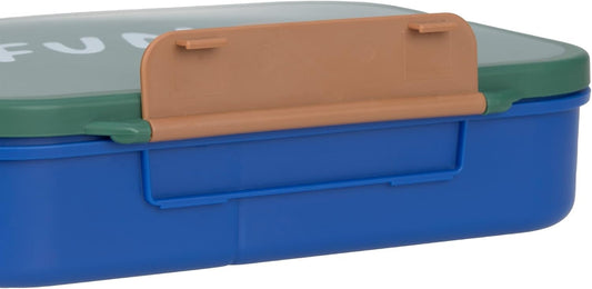LÄSSIG Bento lunch box with compartments 17 × 21 cm Rainbow