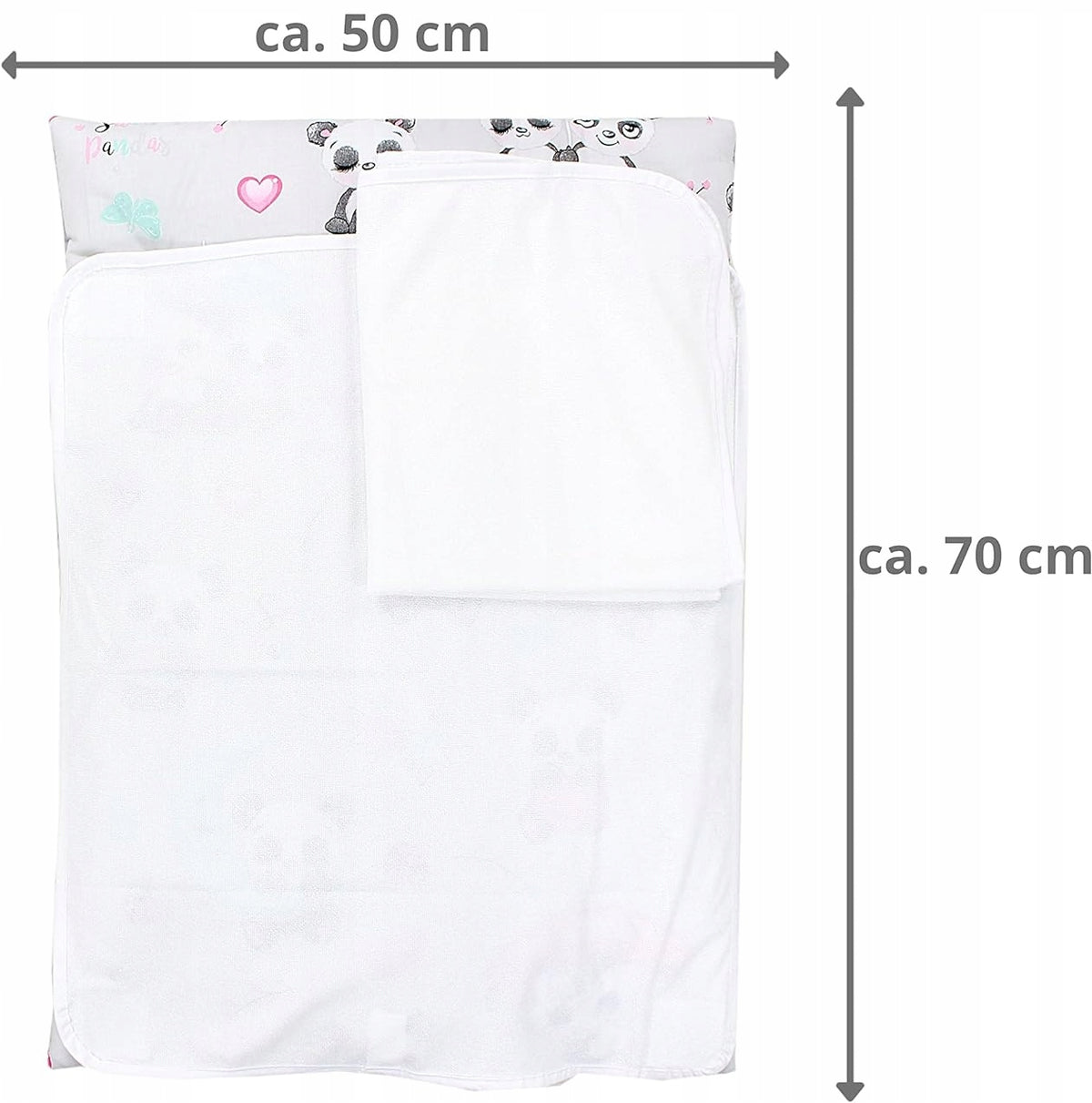 TUPTAM miękki przewijak z pokrowcami x2 75x50 cm – zdjęcie produktu 5