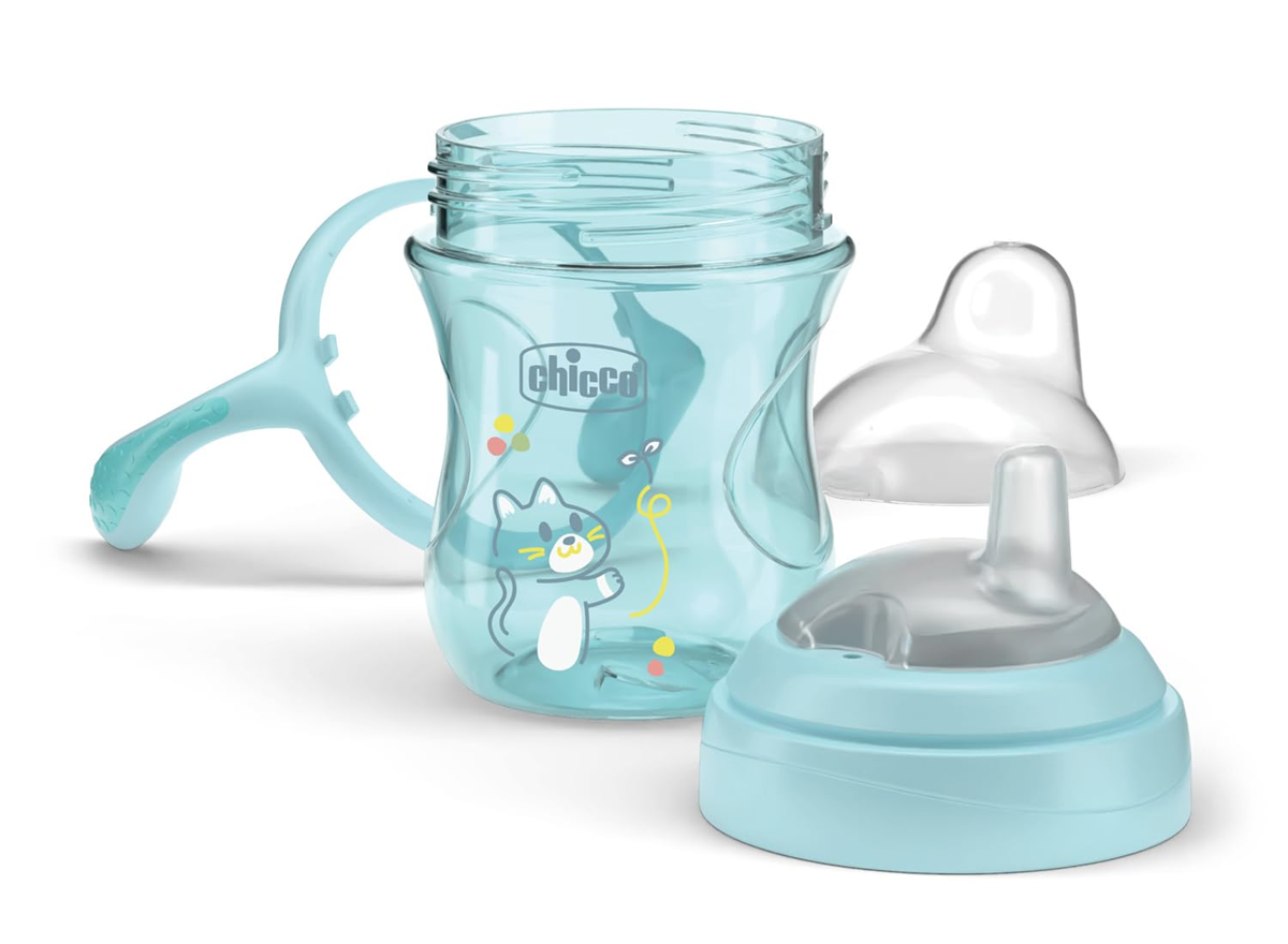 CHICCO Transition Cup kubek niekapek z ustnikiem i uchwytami 200 ml 4 m+ – zdjęcie produktu 3