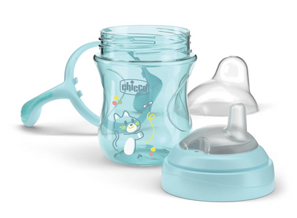 CHICCO Transition Cup kubek niekapek z ustnikiem i uchwytami 200 ml 4 m+ – zdjęcie produktu 3