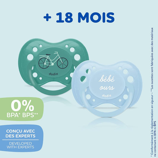 DODIE smoczek uspokajający anatomiczne 18m+ Bébé Ours x3 – zdjęcie produktu 2