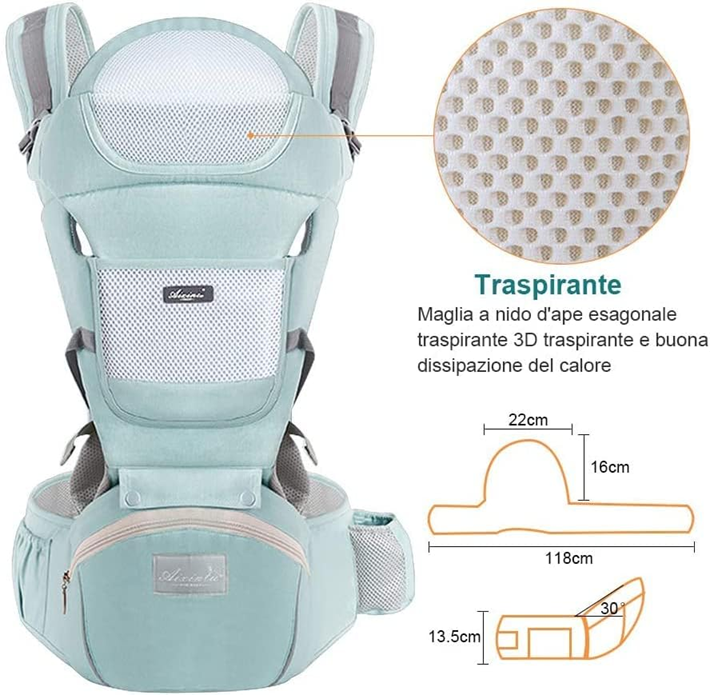 NOSIDEŁKO ergonomiczne z pasem biodrowym 4w1
