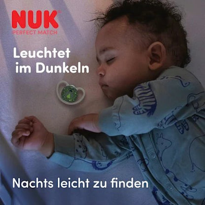 NUK Perfect Match Air Night πιπίλες 0-6 μηνών