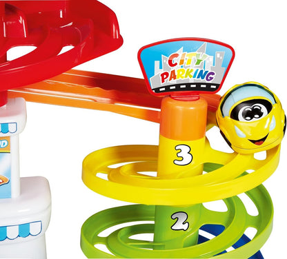 CHICCO meerlaagse parkeerplaats 37 cm + Turbo Ball auto