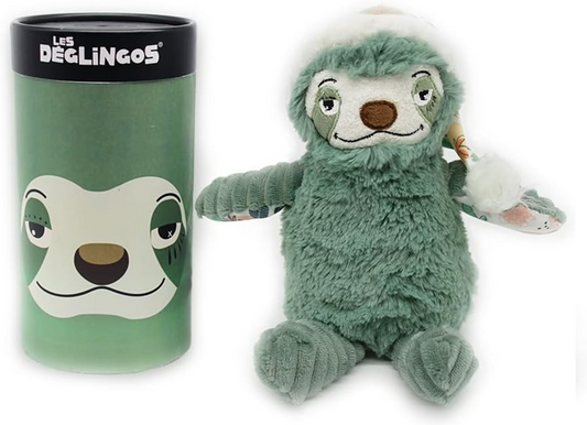 LES DEGLINGOS peluche morbido BRADIPO CHILLOS 22 cm + scatola