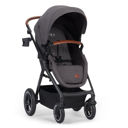 KINDERKRAFT B-TOUR 3w1 wózek wielofunkcyjny do 22kg + fotelik MINK PRO – DARK GREY – zdjęcie 7
