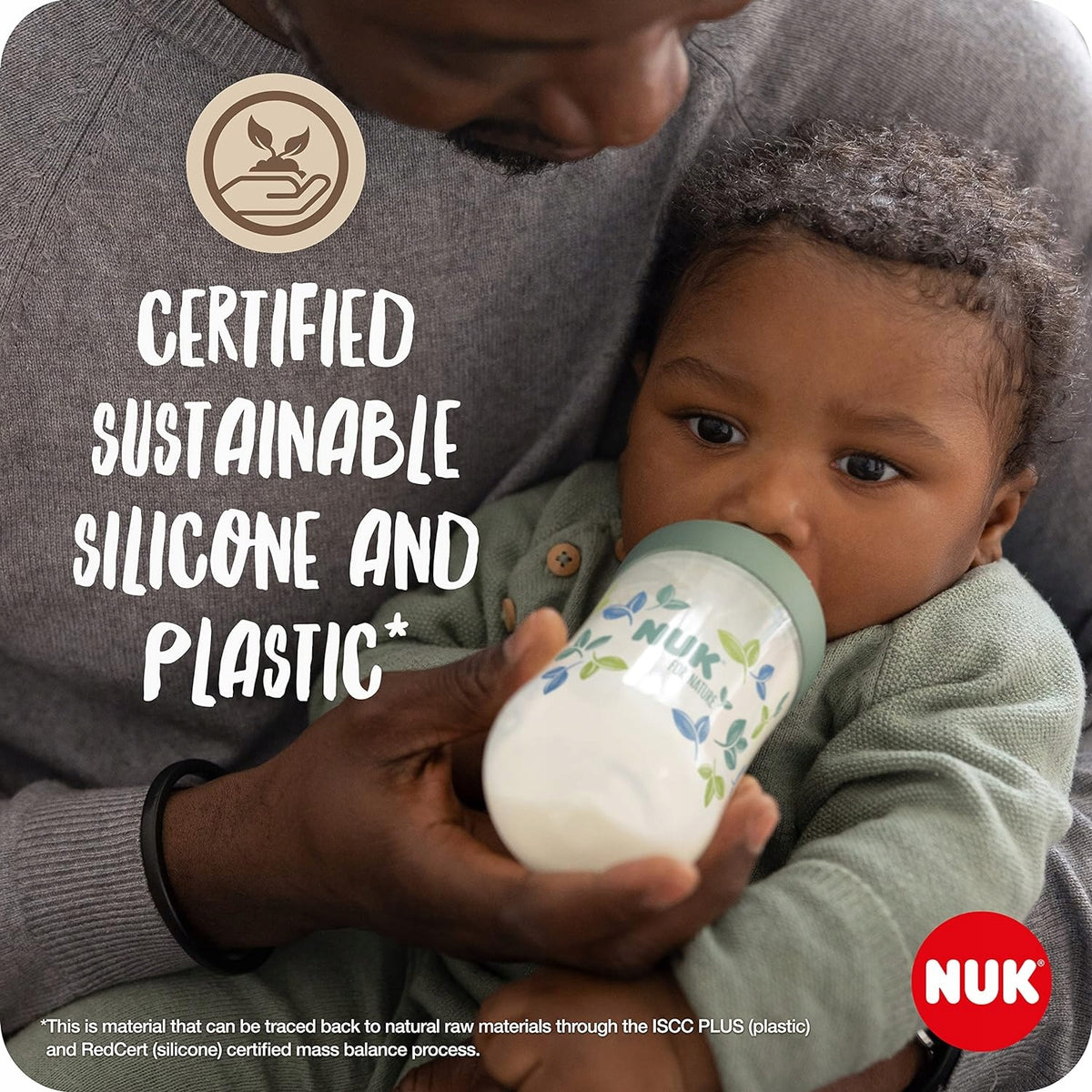 NUK for Nature sada 2 x láhev + dudlík kontrola teploty