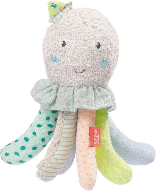 Giocattolo da bagno in peluche FEHN POLPO 17 cm 0+