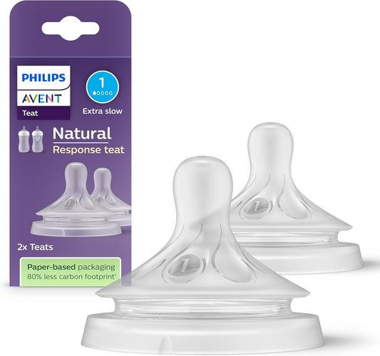 PHILIPS AVENT Tetinas Natural RESPONSE para biberones 0m+ x2