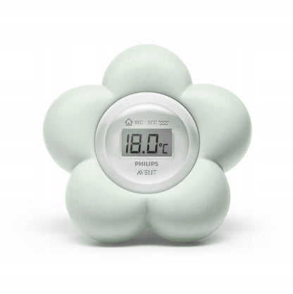 PHILIPS AVENT SCH480 termometr 2w1 woda otoczenie, miętowy cyfrowy termometr do wody i otoczenia