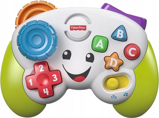 FISHER-PRICE FWG14 elektroniczny pad J. NIEMIECKI, kolorowa zabawka edukacyjna 6 m+ z literami, cyframi i dźwiękami