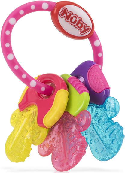 NUBY IcyBite inel gingival din silicon răcoritor 9 x 14 cm CHEI