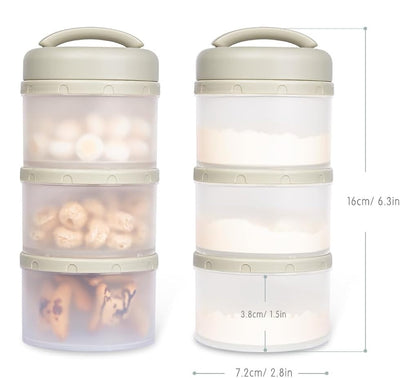 TERMICHY formula milk and snack containers, 2 pieces, 6 x 60 g