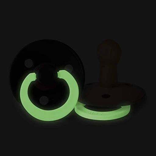 BIBS COLOUR GLOW smoczki uspokajające 2pack kauczuk 0-6 msc – zdjęcie produktu 4