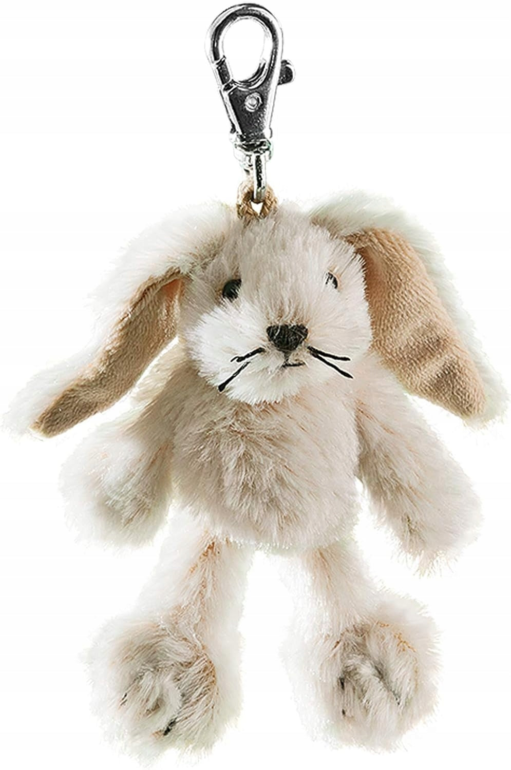 SCHAFFER brelok do kluczy Zając Peppone 14 cm, biało-beżowy brelok z karabinkiem