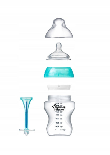 TOMMEE TIPPEE zestaw startowy advanced anti-colic 0+ butelka antykolkowa 260 ml ze smoczkiem i zaworkiem