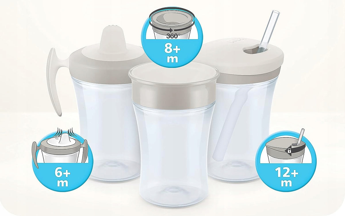 NUK Trainer Cup CSÖRÖGŐ ITATÓPOHÁR polip 6 hónap+ 230 ml