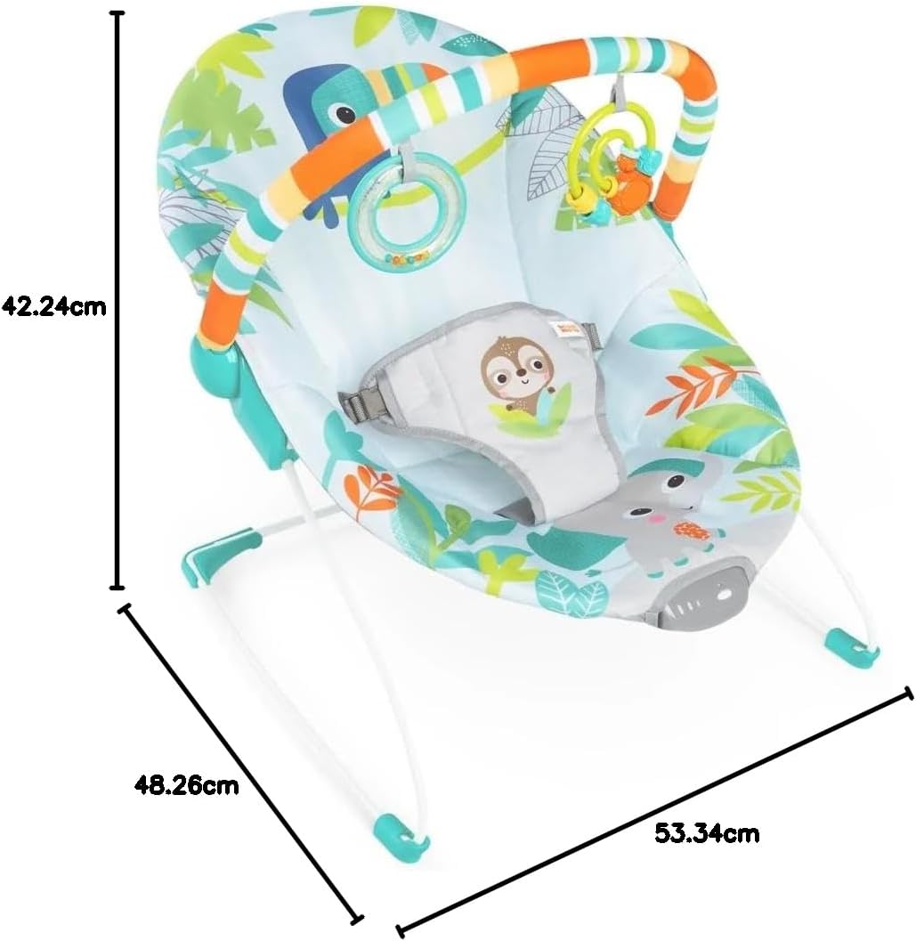 BRIGHT STARTS Rainforest bujaczek z wibracjami i melodią – zdjęcie produktu 3