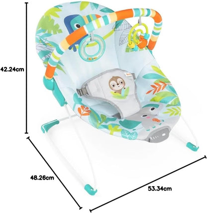 BRIGHT STARTS Rainforest bujaczek z wibracjami i melodią – zdjęcie produktu 3