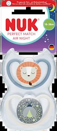 NUK Perfect Match Air Night succhietti 18-36 mesi