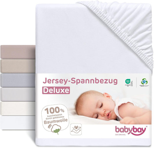BABYBAY Spannbettlaken mit Membran 89x50 cm
