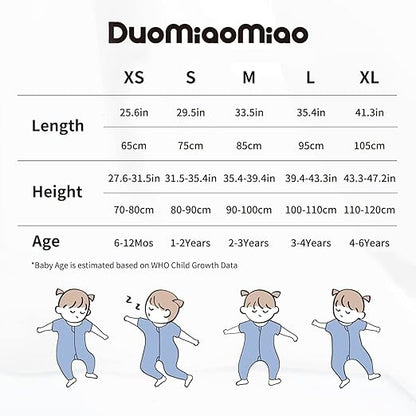 DUOMIAOMIAO saco de dormir de invierno 2,5 TOG S 80-90 cm para bebés