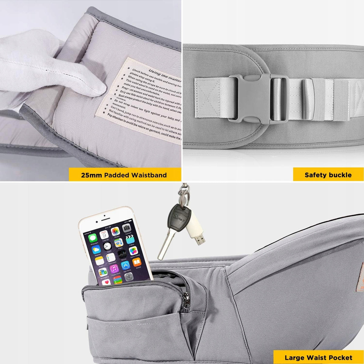 GAGAKU hip seat carrier