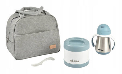 BEABA bolsa térmica aislante + termo, botella y cuchara