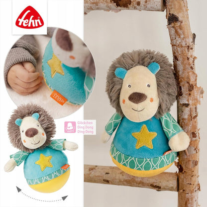 FEHN Funky Friend Stehaufmännchen 18cm Rassel LÖWE