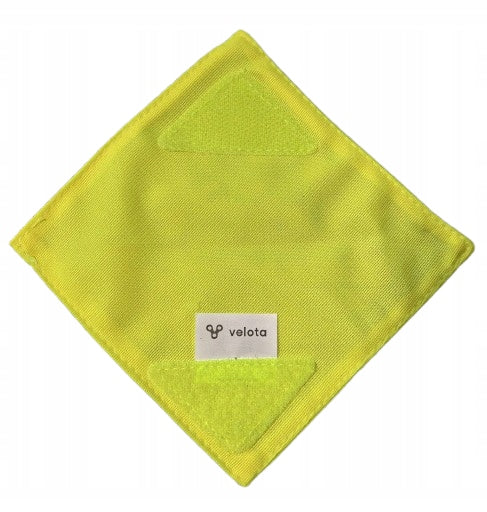 VELOTA riflettori con velcro per passeggino 12 x 12 cm 4 pezzi DINOSAURO