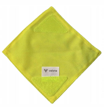 VELOTA reflectores con velcro para cochecito 12 x 12 cm 4 unidades DINOSAURIO