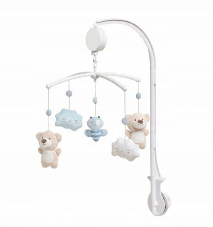 INTERBABY móvil para cuna con caja de música OSITOS y NUBES