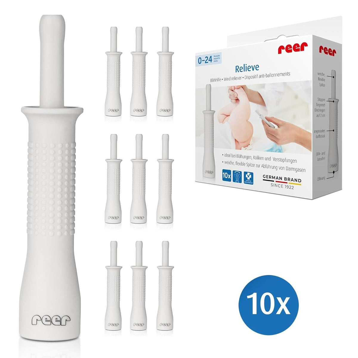 REER Relieve cateter rectal pentru sugari pentru eliminarea gazelor x10