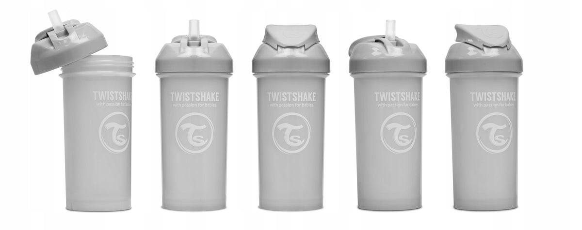 TWISTSHAKE Straw Cup ποτήρι με καλαμάκι 360 ml 6 μ+