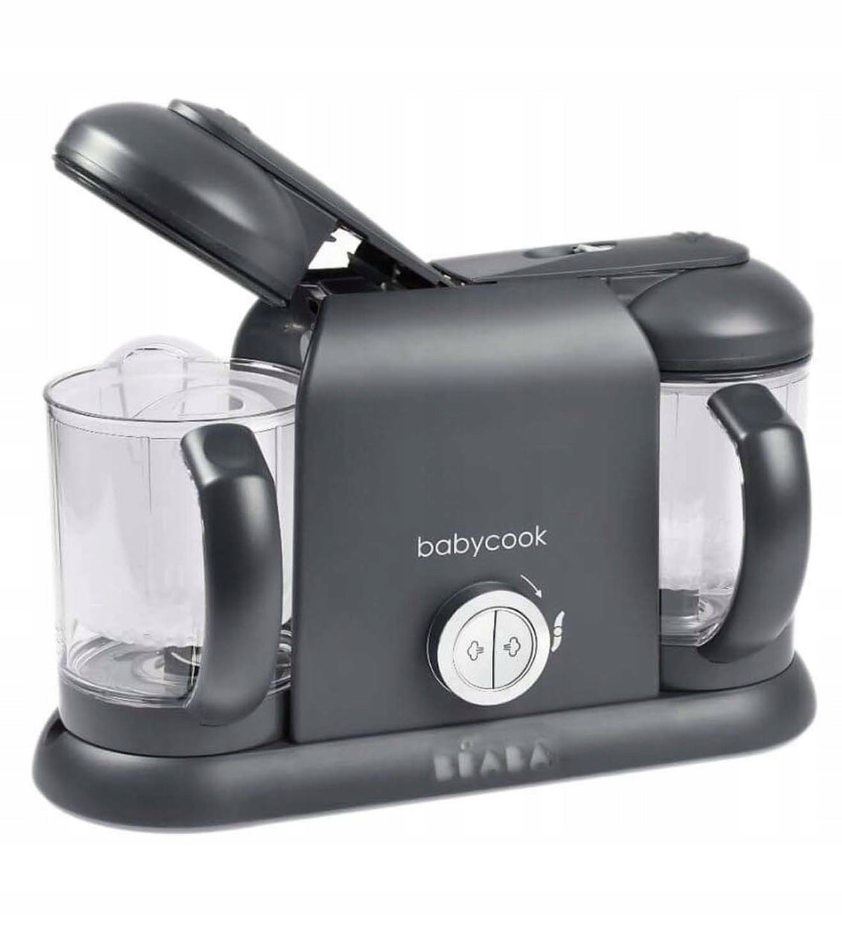 BEABA Babycook Duo ROBOT KUCHENNY 4w1 2200 ml, szary parowar i mikser dla niemowląt