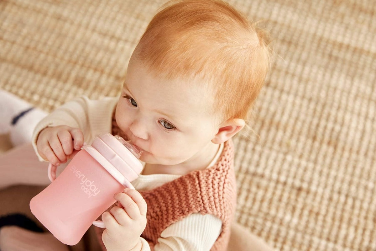 EVERYDAY BABY Bicchiere con beccuccio in vetro antigoccia 150 ml 6 mesi+
