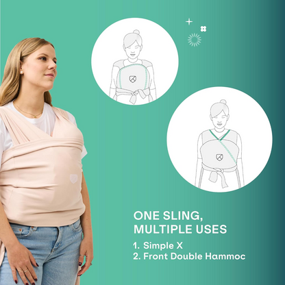 KOALA BABYCARE elastische draagdoek voor baby's tot 15kg