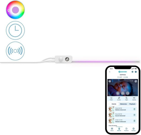 MAXI-COSI Glow inteligentní noční lampička pod postýlku s aplikací 30 cm