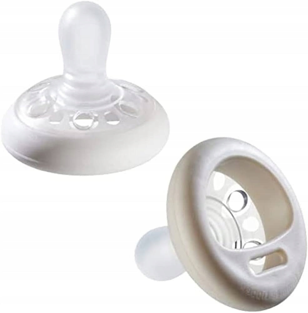 TOMMEE TIPPEE smoczek ortodontyczny x2 0-6msc, silikonowy smoczek uspokajający bez BPA i BPS