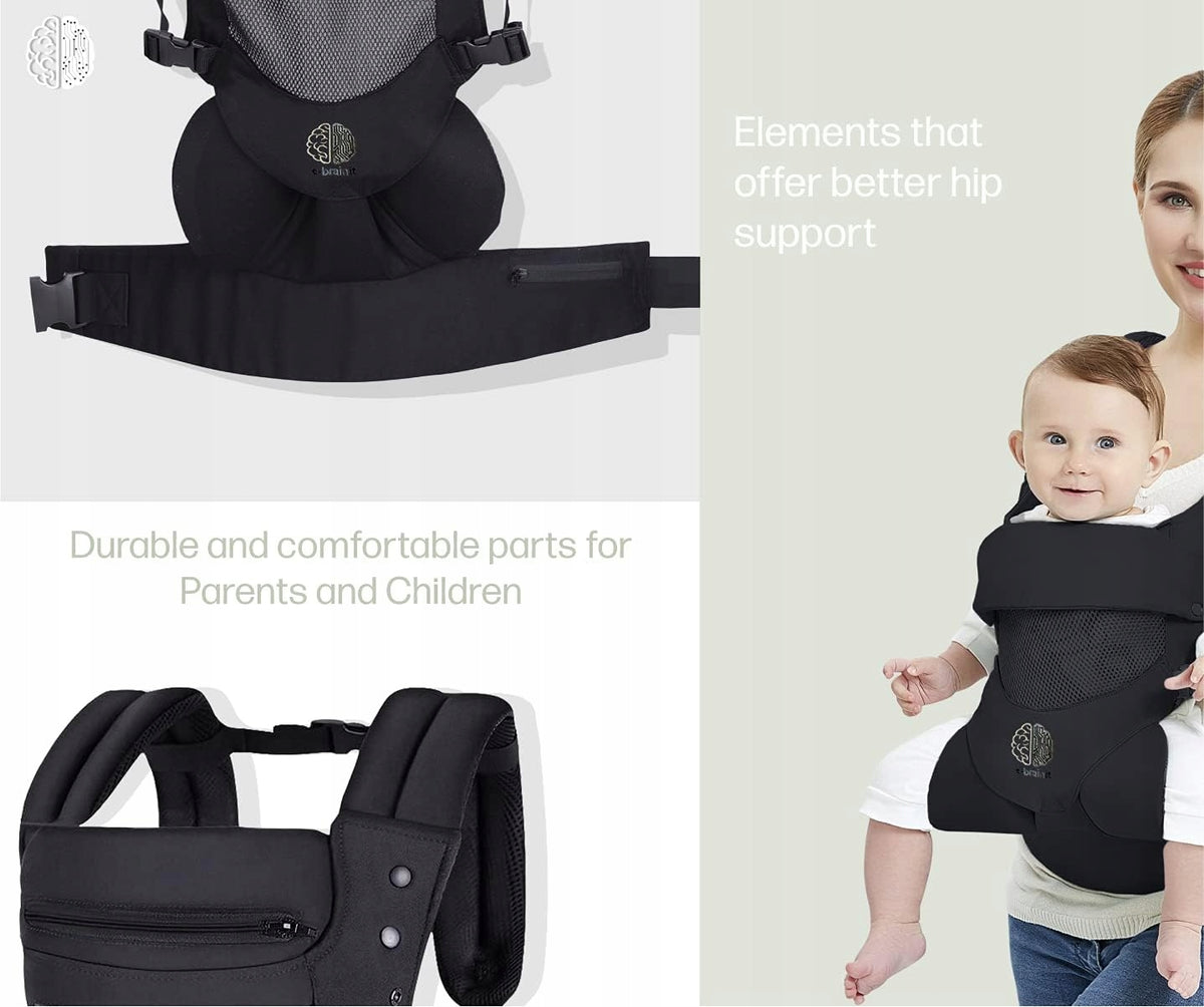 EBRAINIT ergonomické nosidlo so sieťkou od 4 mesiacov do 18kg