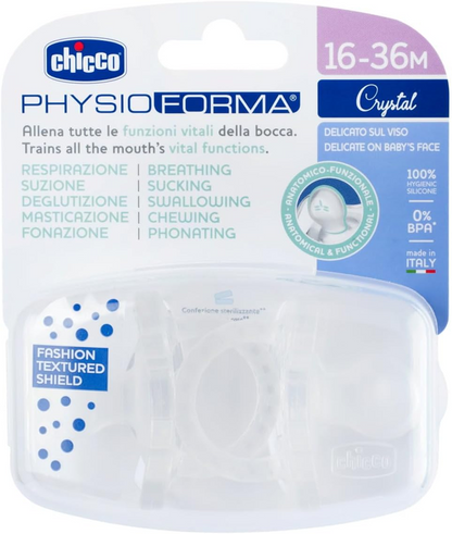 CHICCO PhysioForma Crystal sucette x2 16-36m LUXE