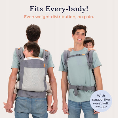 BECO TODDLER marsupio con fibbia 9-27kg mesh 3d