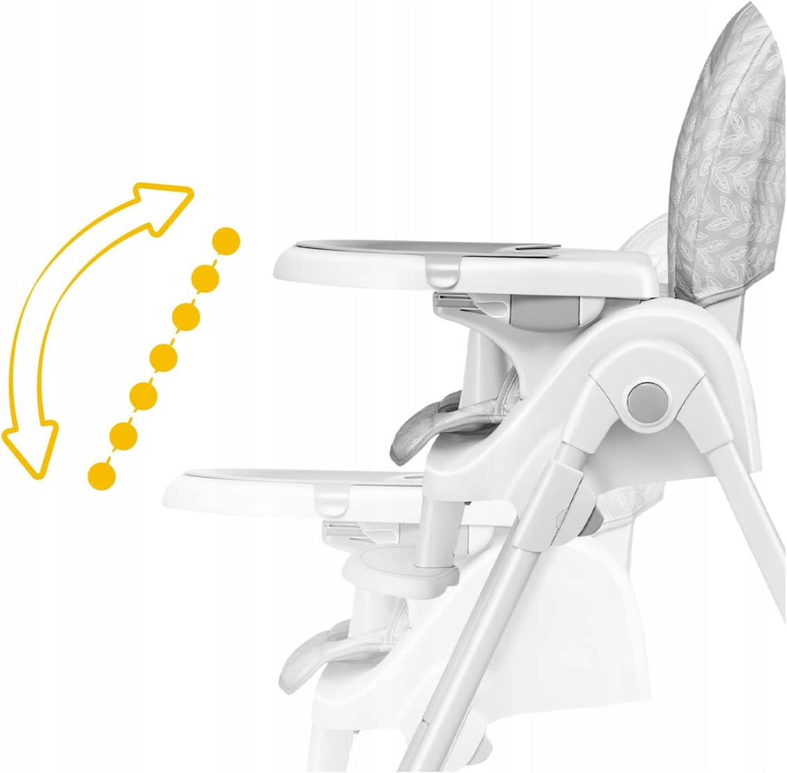 SKIDDOU MALIT silla alta ajustable para comer con bandeja