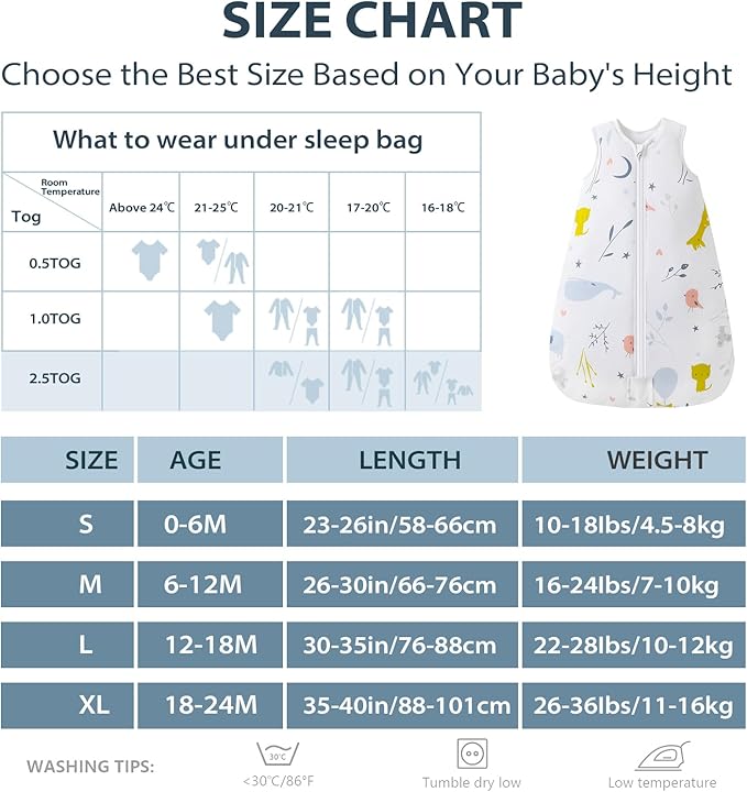 MOSEBEARS zippered sleeping bag