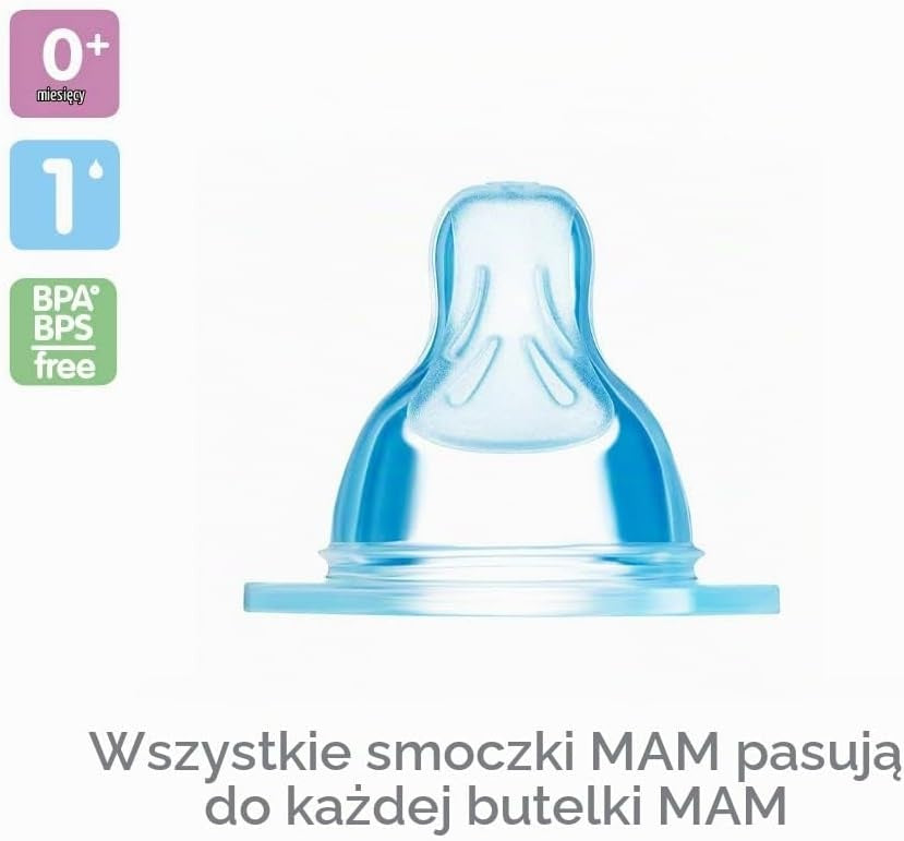 MAM tettarelle per biberon misura 1 SkinSoft 0m+ x2