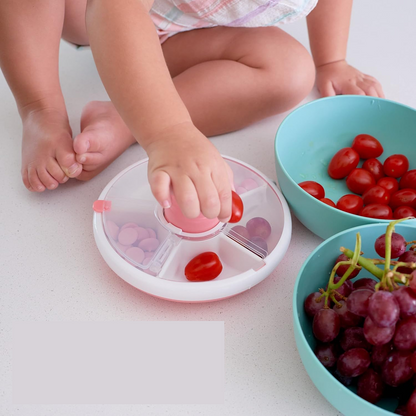 GOBE Snack Spinner roterende snackdoos 5 compartimenten 5,5 x 16 cm