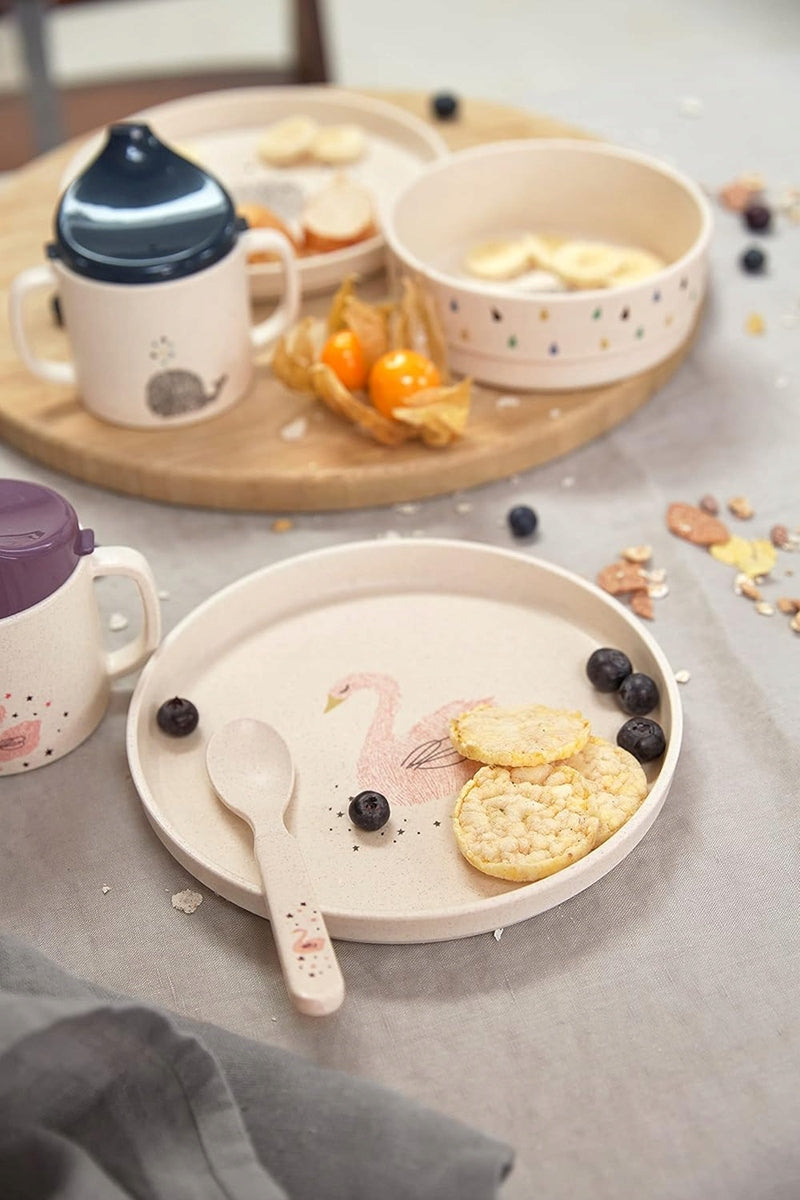 LASSIG plato Little Water de melamina Cisne Pequeño