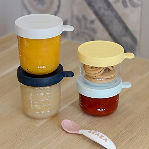 BEABA glazen potje 2x150 ml, 2x250 ml