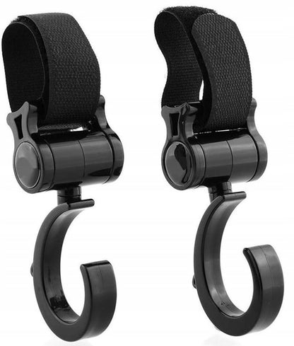 LAOKEAIholders for pushchair frame2 pieces includedcolour blacklength of plastic part 10 cmmaterials plastic